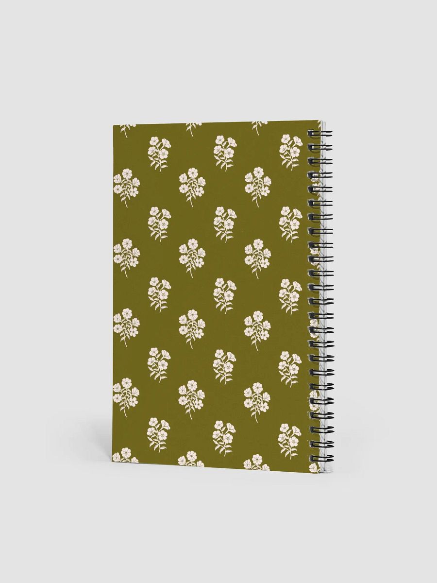 Alpine Cascade - Green and Cream - Spiral Notebook product image (4)