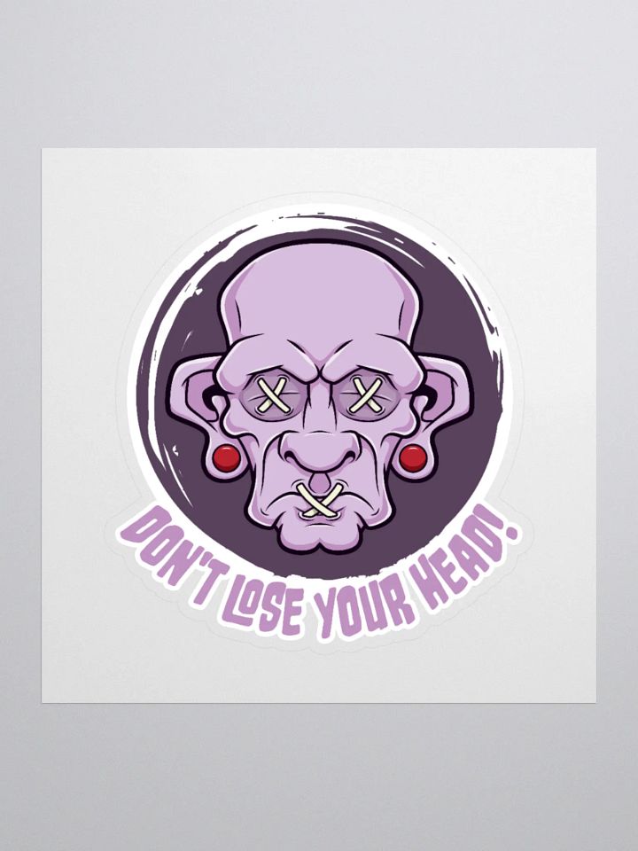 Don't Lose Your Head Retro Sticker product image (1)