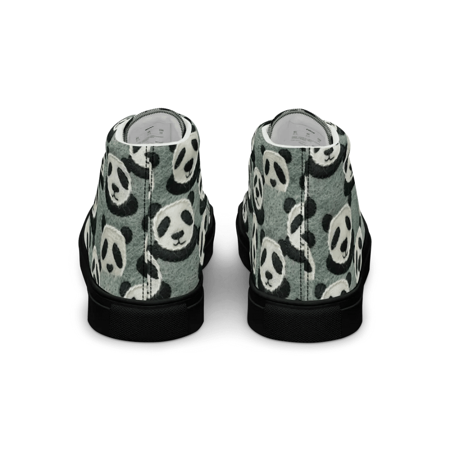 Cute Sad Panda Pattern High Top Kicks product image (7)