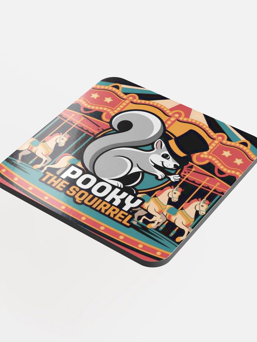 Coaster or micro art piece: pooky the squirrel product image (4)