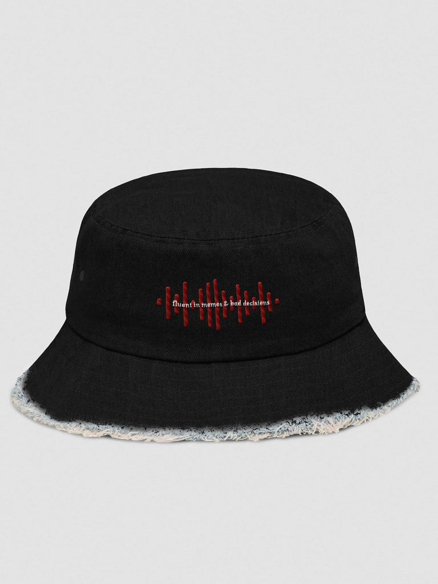 Fluent In Distressed Denim Bucket Hat product image (12)