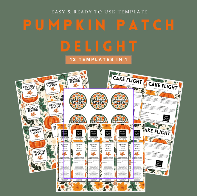 Pumpkin Patch Delight Label Template Bundle product image (1)