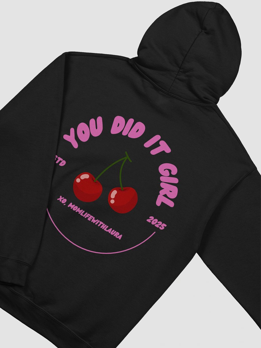 You Did it Girl Cherries Hoodie - Hot Pink/Black product image (4)
