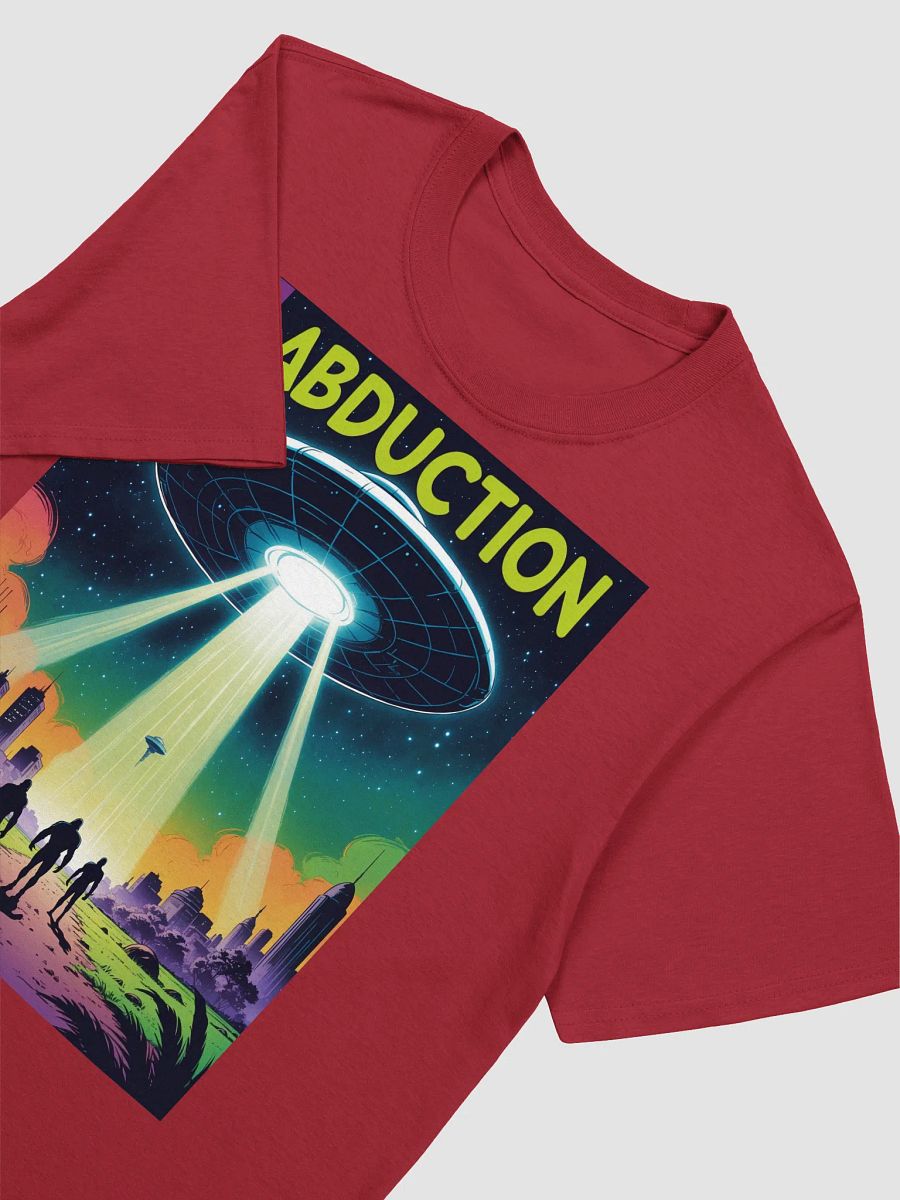 1970s Sci-Fi Comic T-Shirt – Retro Alien Abduction Art product image (45)