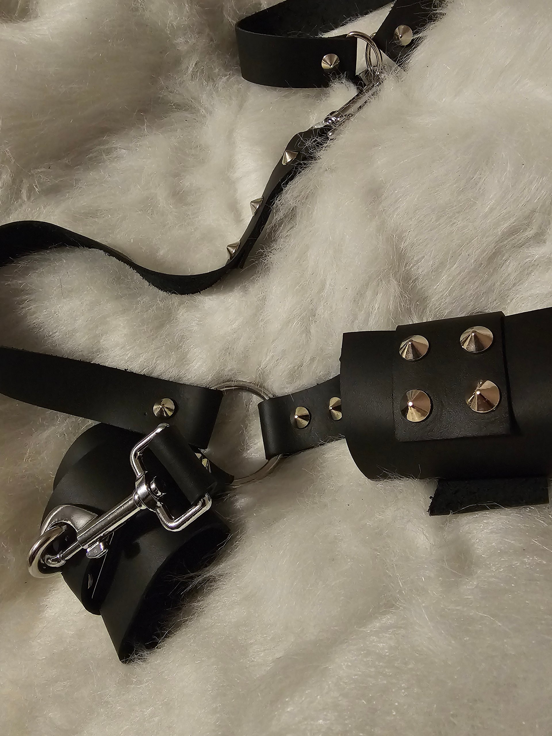 A Pair of Hand Crafted Leather Cuffs product image (10)