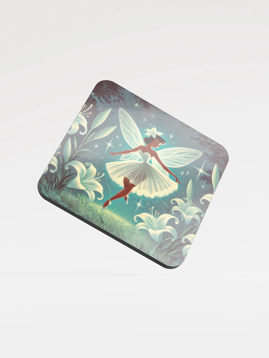 Enchanted Lily Fairy Cork Coaster product image (1)