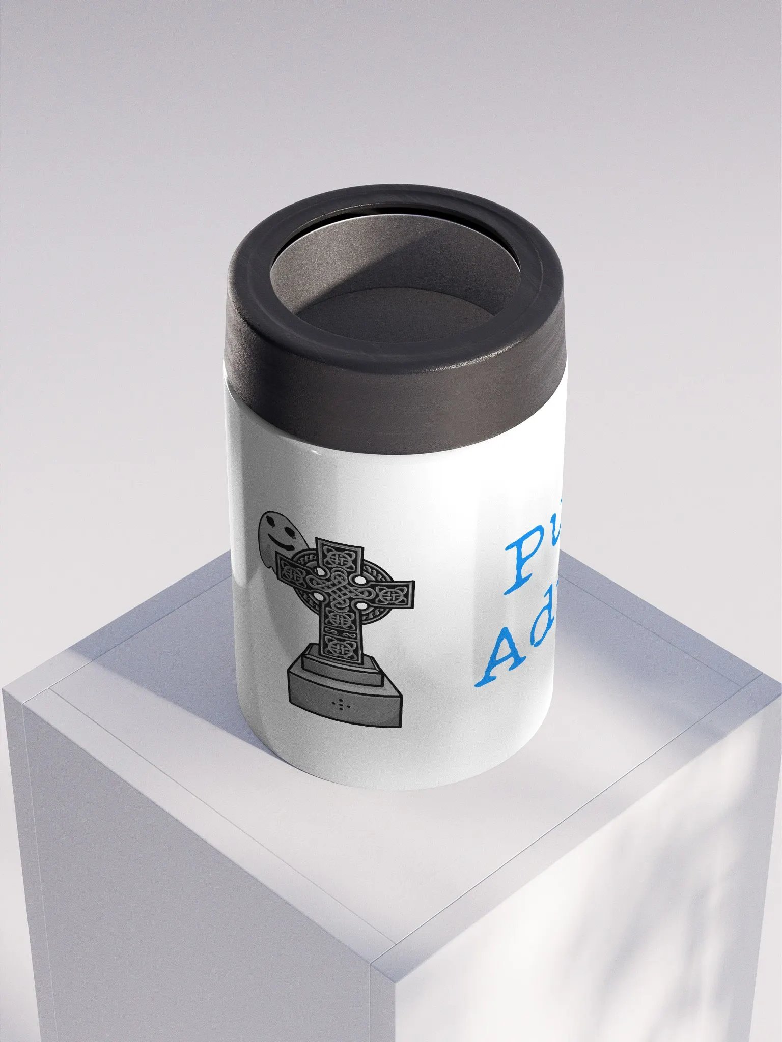 ghost behind cross Stainless Steel Koozie product image (4)