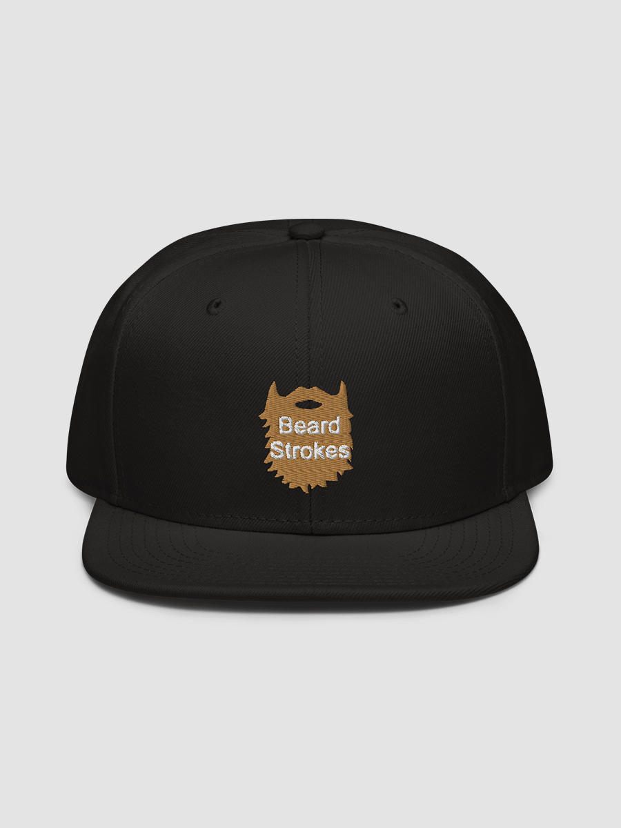 Beard Strokes Snapback Cap Hat (Brown Beard) product image (2)
