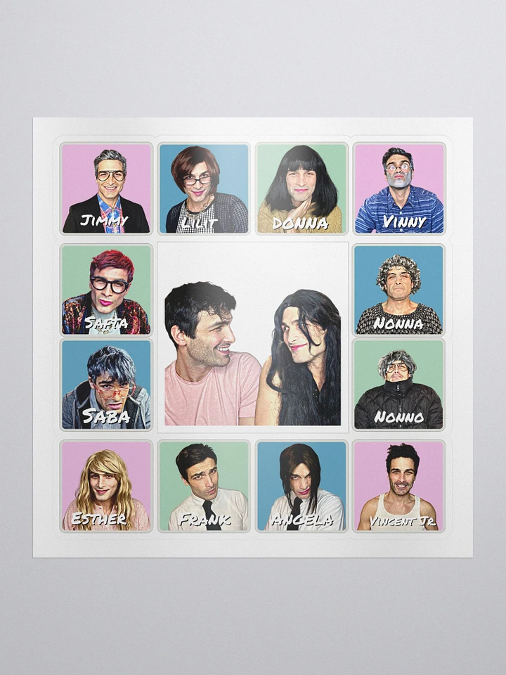 The Family & Friends Pastel Poster Sticker product image (1)