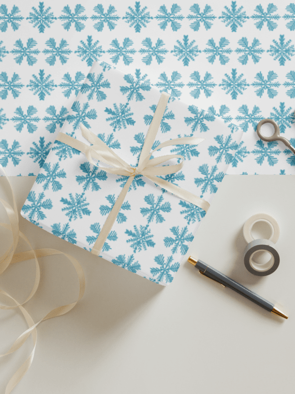 Simple Snowflakes Wrapping Paper product image (6)