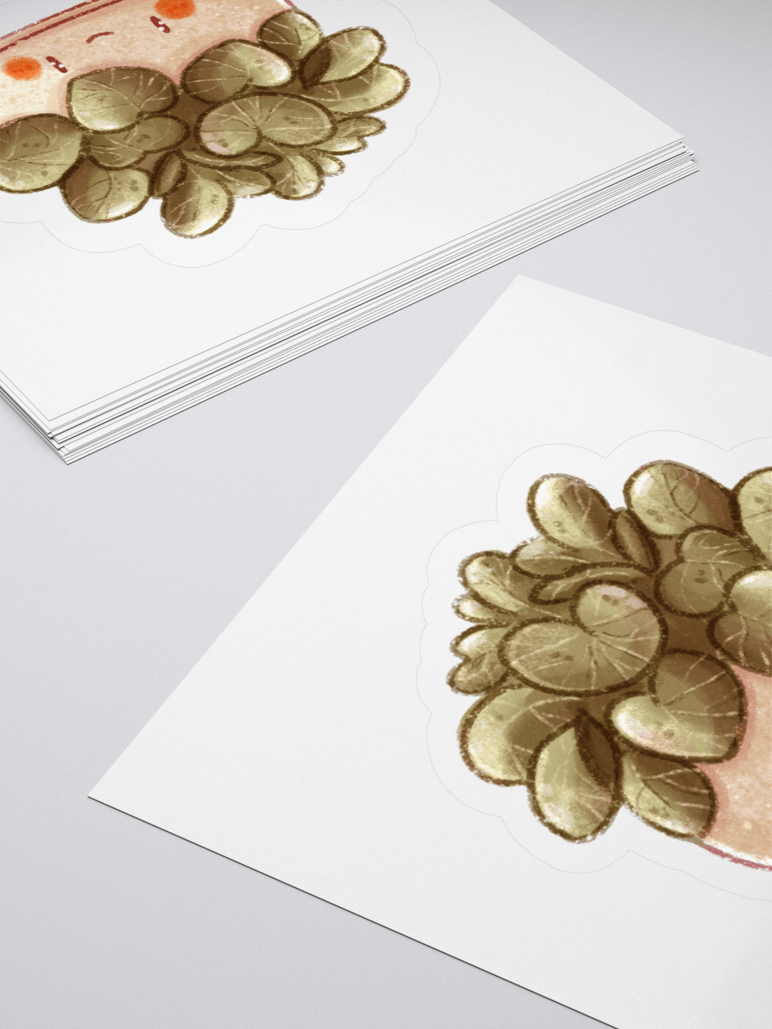 Happy Little Sprout – Smiling Plant Kiss-Cut Sticker product image (15)