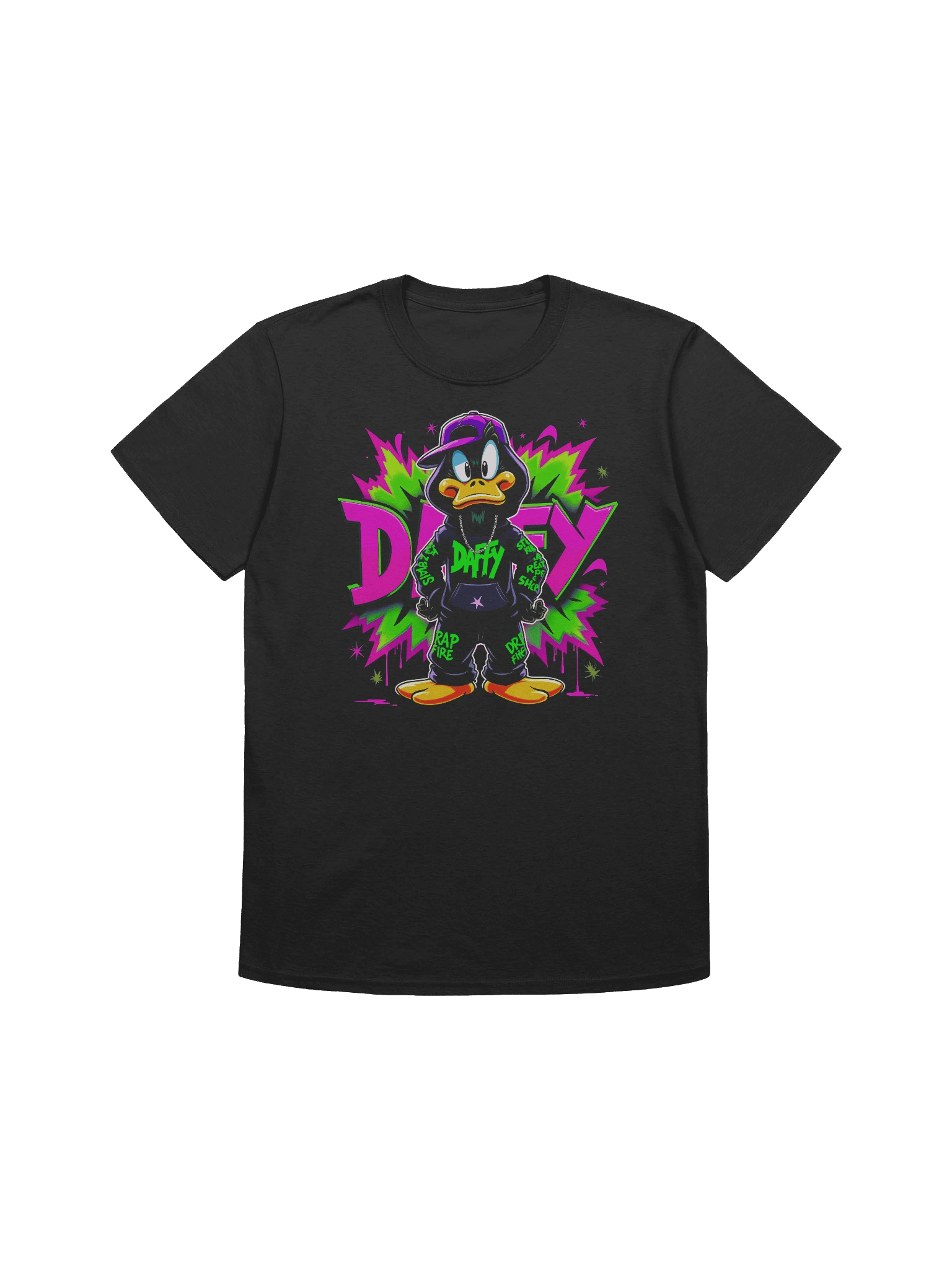 Neon Daffy Duck Streetwear T-Shirt product image (1)