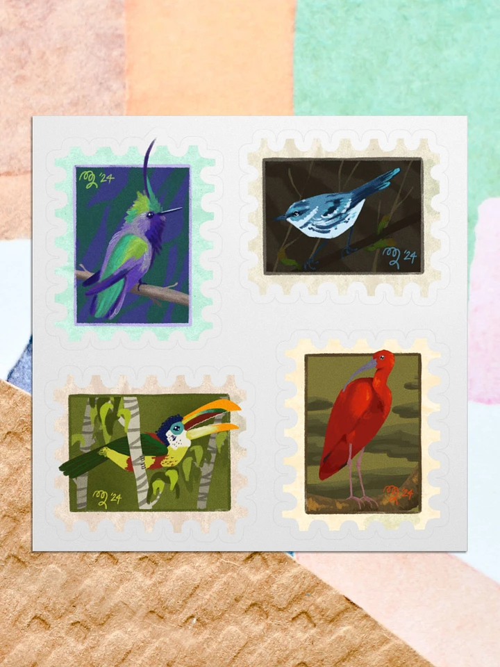Bird Stamp Stickers Set 02 – Birbfest 2024 product image (1)