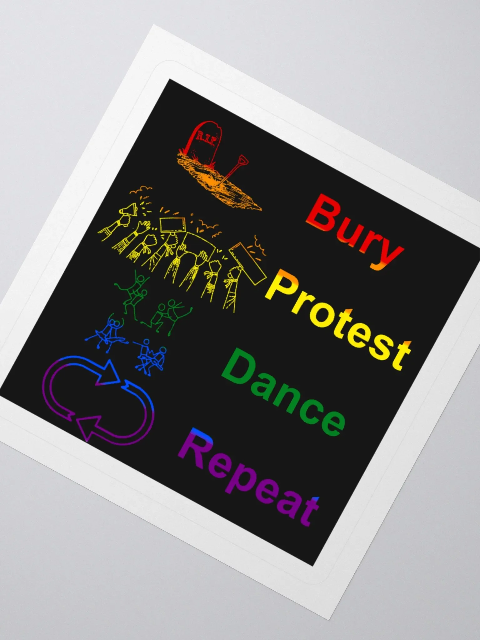 BPDR Sticker (Rainbow) product image (2)