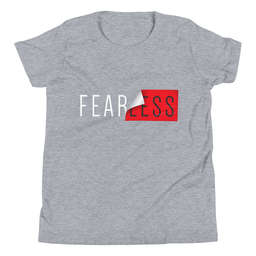 Kids Youth Short Sleeve T-Shirt Fearless Slogan product image (4)