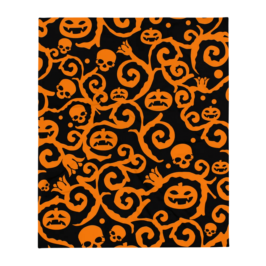 Scary Pumpkins Skull Blanket product image (5)