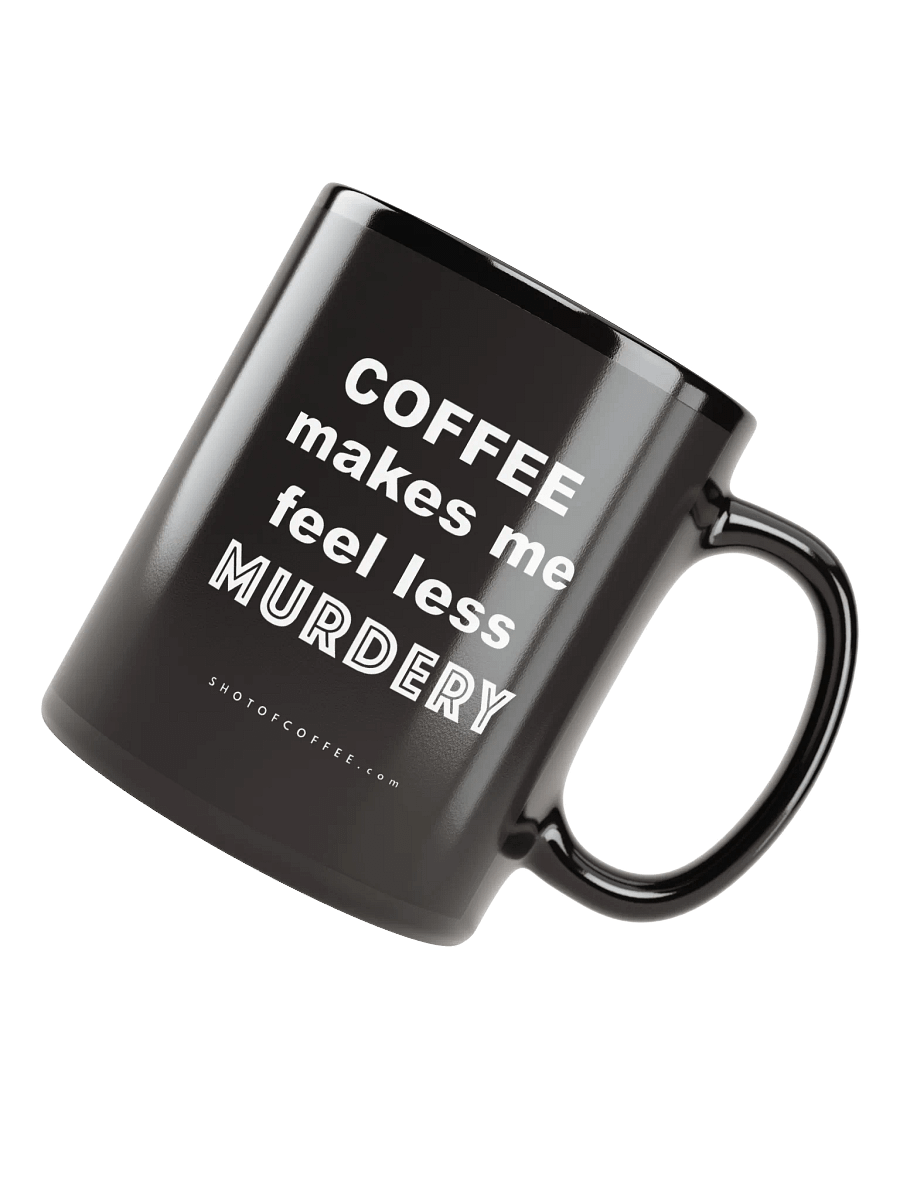 COFFEE MURDERY - Black Glossy Mug product image (3)
