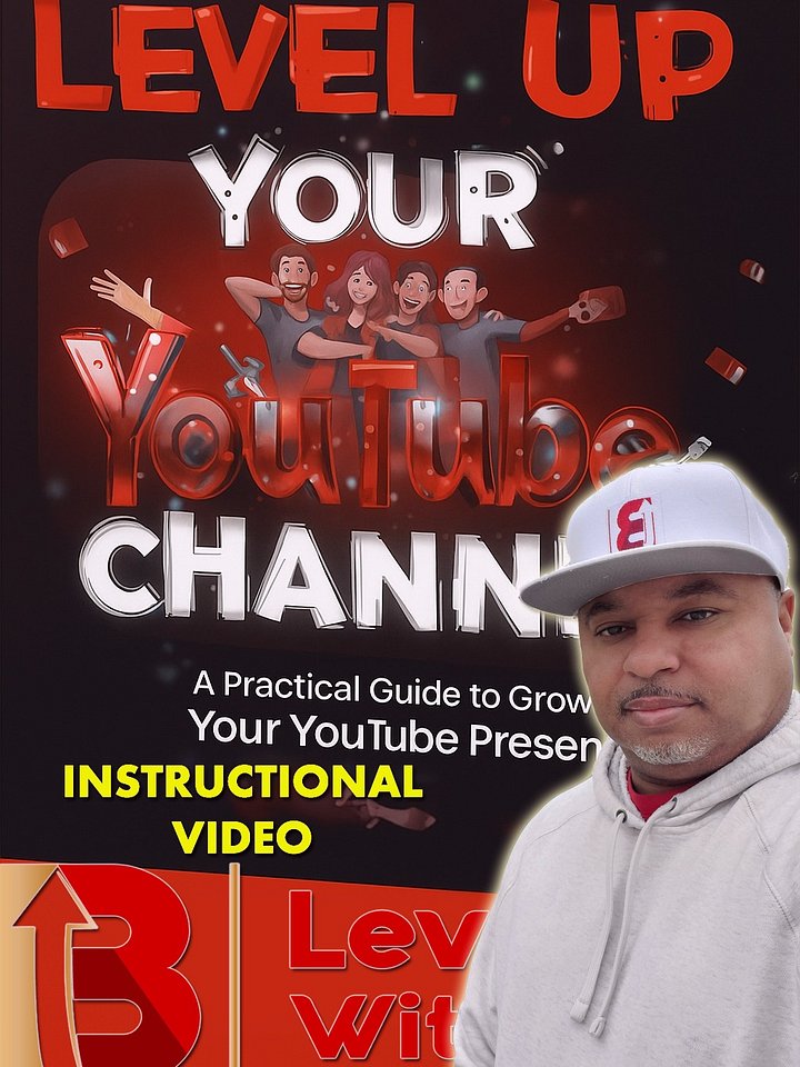 "How to Level Up your YouTube channel" guidebook and Instruction Video product image (1)