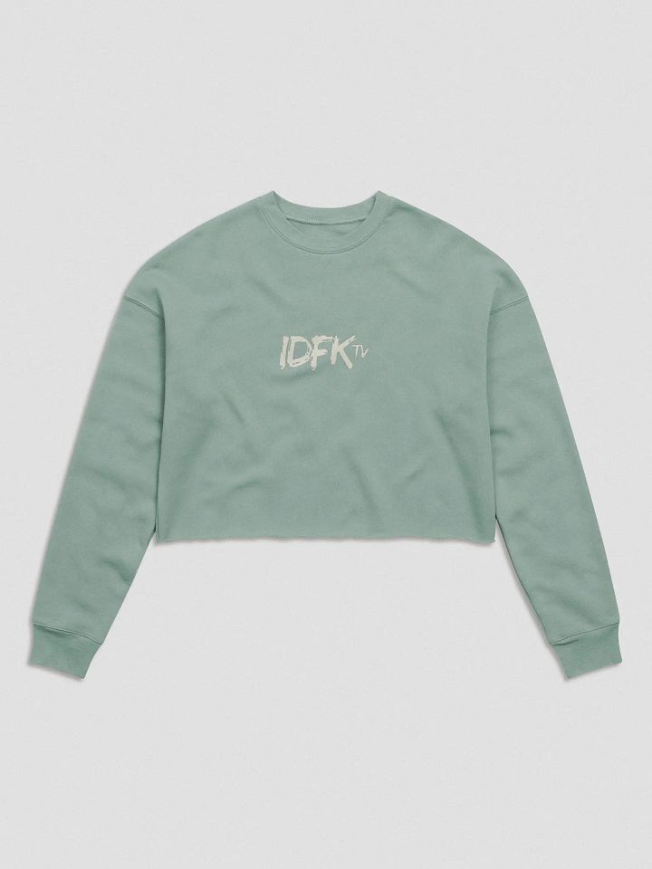 IDFKtv Longsleeve Women's Fleece Croptop Sweatshirt product image (1)
