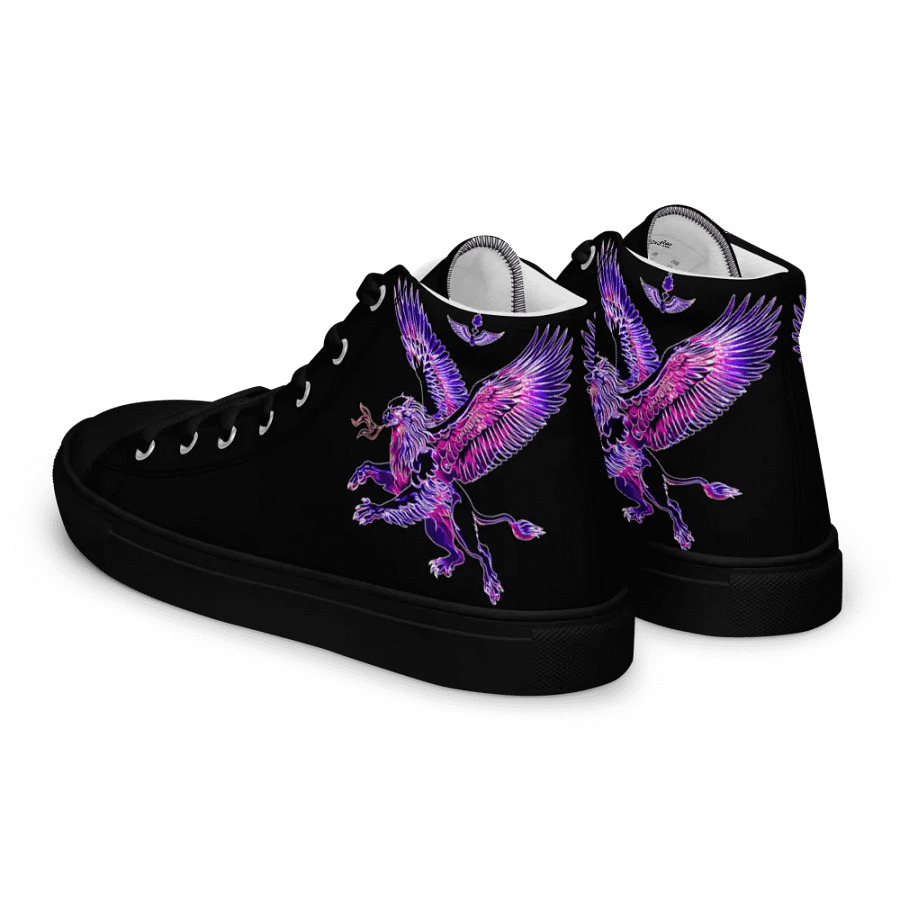 Gripen Flying Magenta//Griffin/Men's High Top Canvas Shoes by Allcolor product image (4)