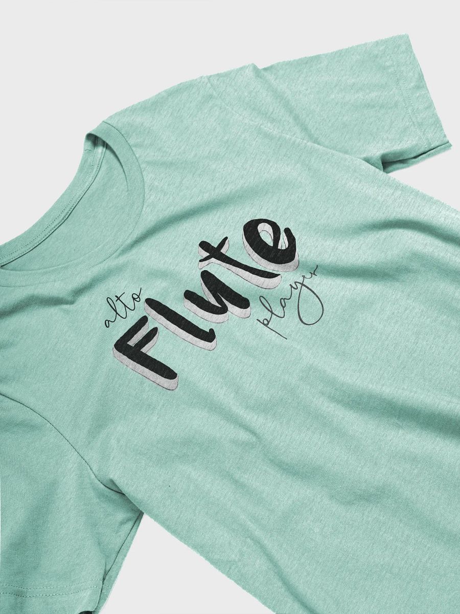 3D Alto Flute Player Typography Tee - Unisex product image (4)