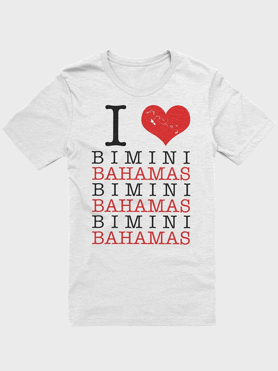 Bahamas Shirt : I Love Bimini Bahamas : Heart Bahamas Map product image (2)