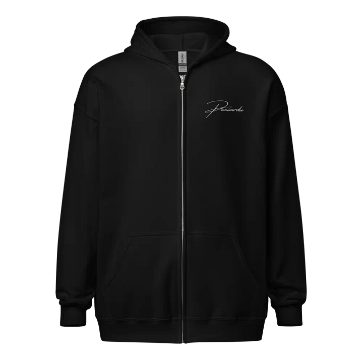 PANÍ MRDU Zip Up Hoodie in Black product image (2)