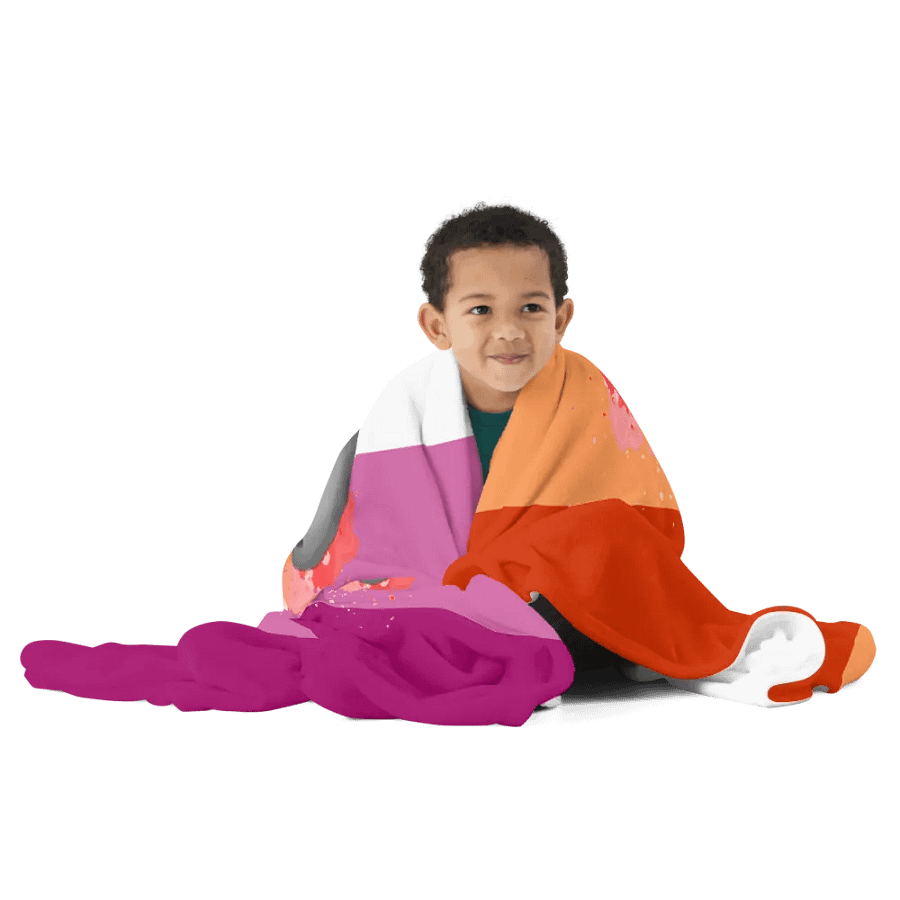 Lesbian Pride Fox Blanket (2023) product image (12)