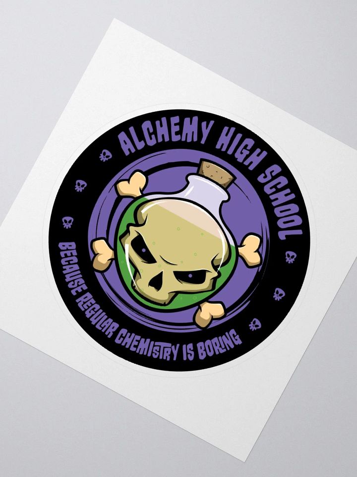 Alchemy High School Funny Chemistry Sticker product image (4)