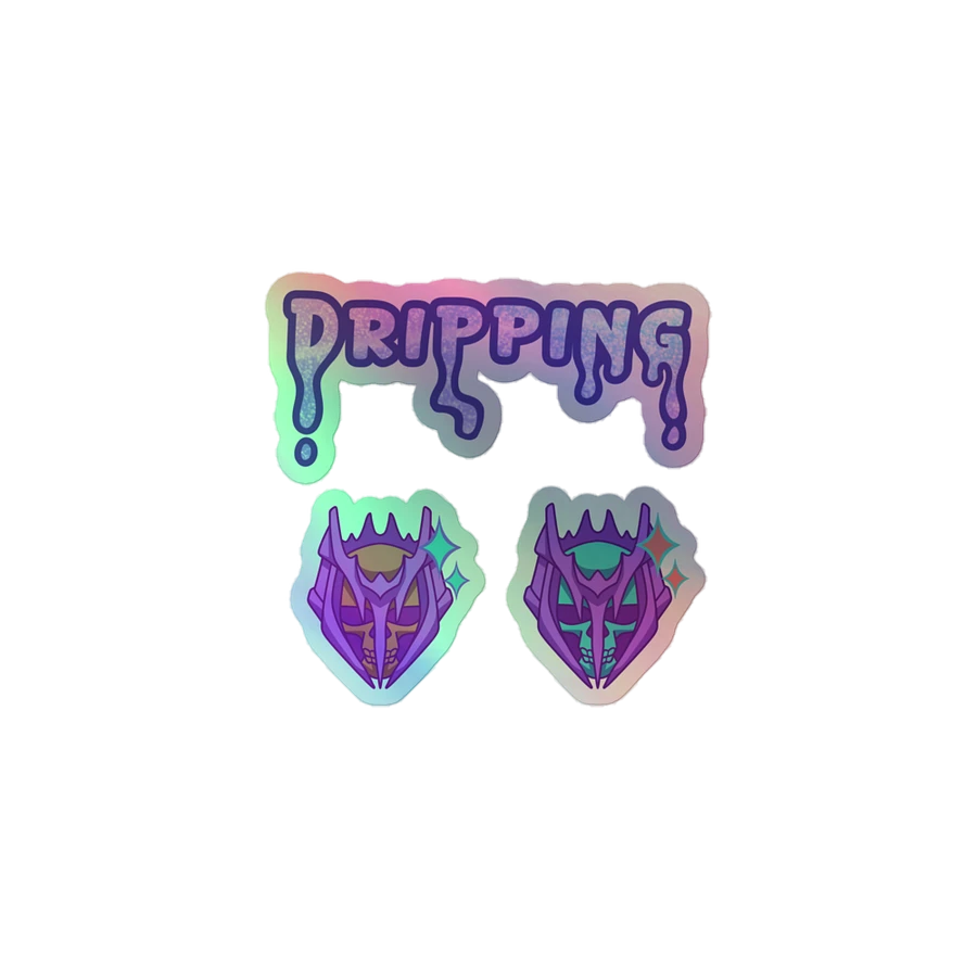 Dripping Warlock Holographic Stickers product image (1)