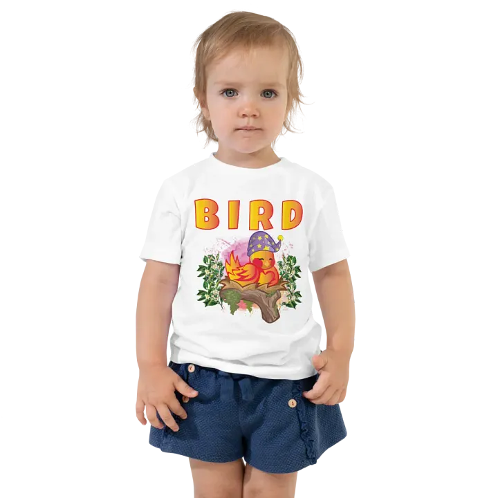 Bird Colorful Funny Cute Bella +Canvas Toddler T-Shirt – Funny Shirt, Best Gift for Kids product image (1)