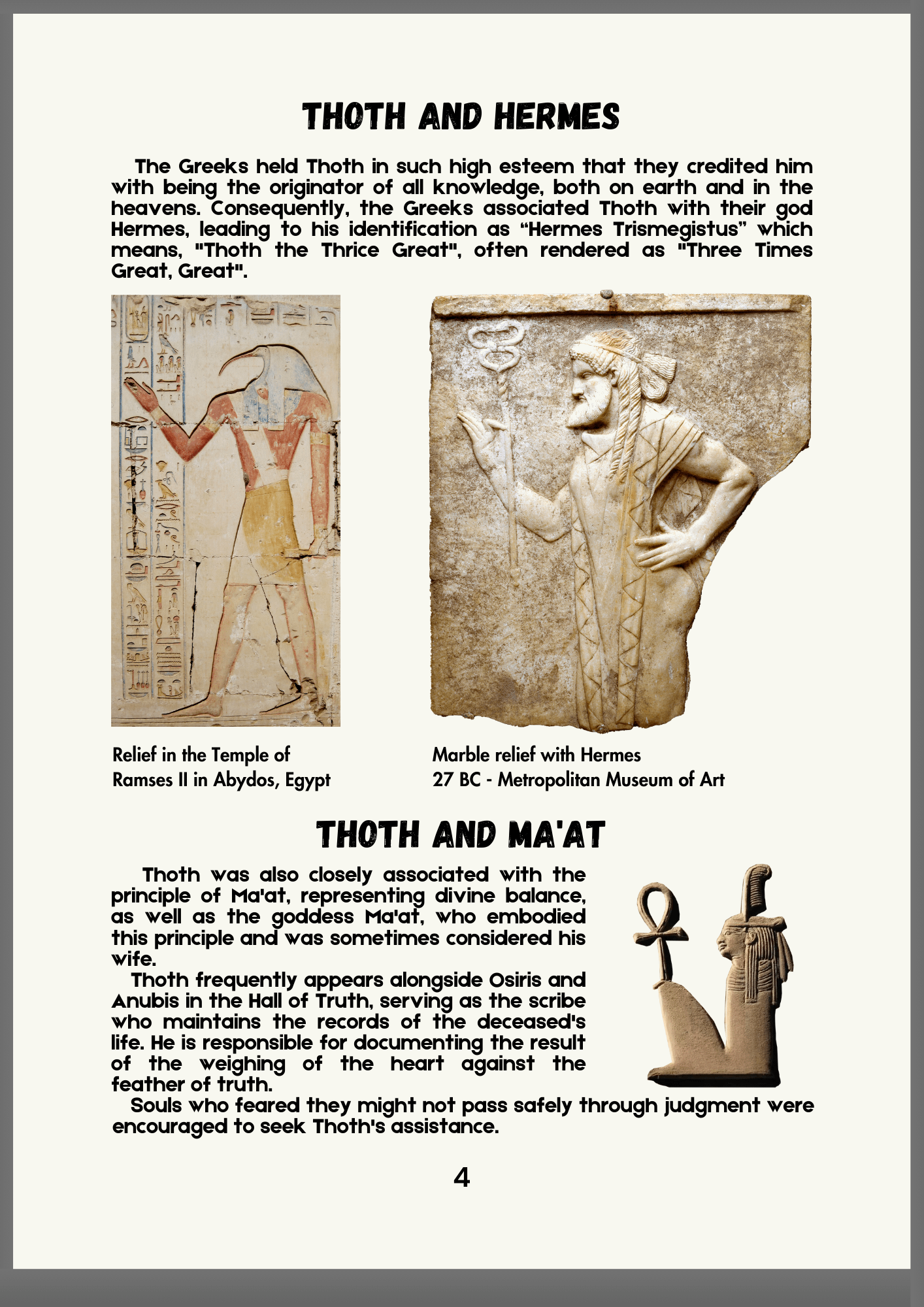 Thoth in Ancient Egyptian Art and Mythology - Printable eBook product image (3)