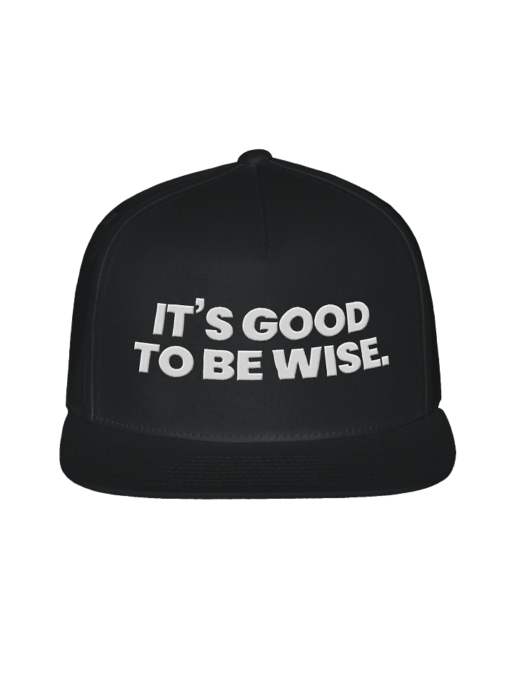 IT’S GOOD TO BE WISE Yupoong Flat Snapback Cap product image (1)