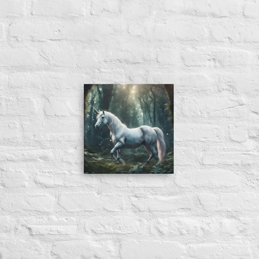 Unicorn In Magical Forest Wall Art product image (12)