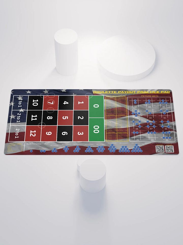 Roulette Payout Practice Pad - US Flag product image (1)