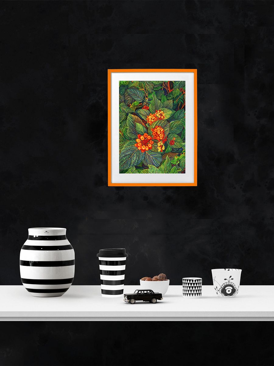 Vibrant Matte Poster Print - Bright Orange Flowers product image (6)