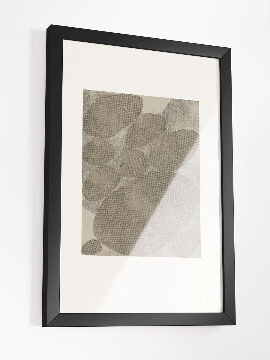 Earthy Elegance Framed Oval Poster | Timeless Minimalist Design with Natural Tones product image (3)