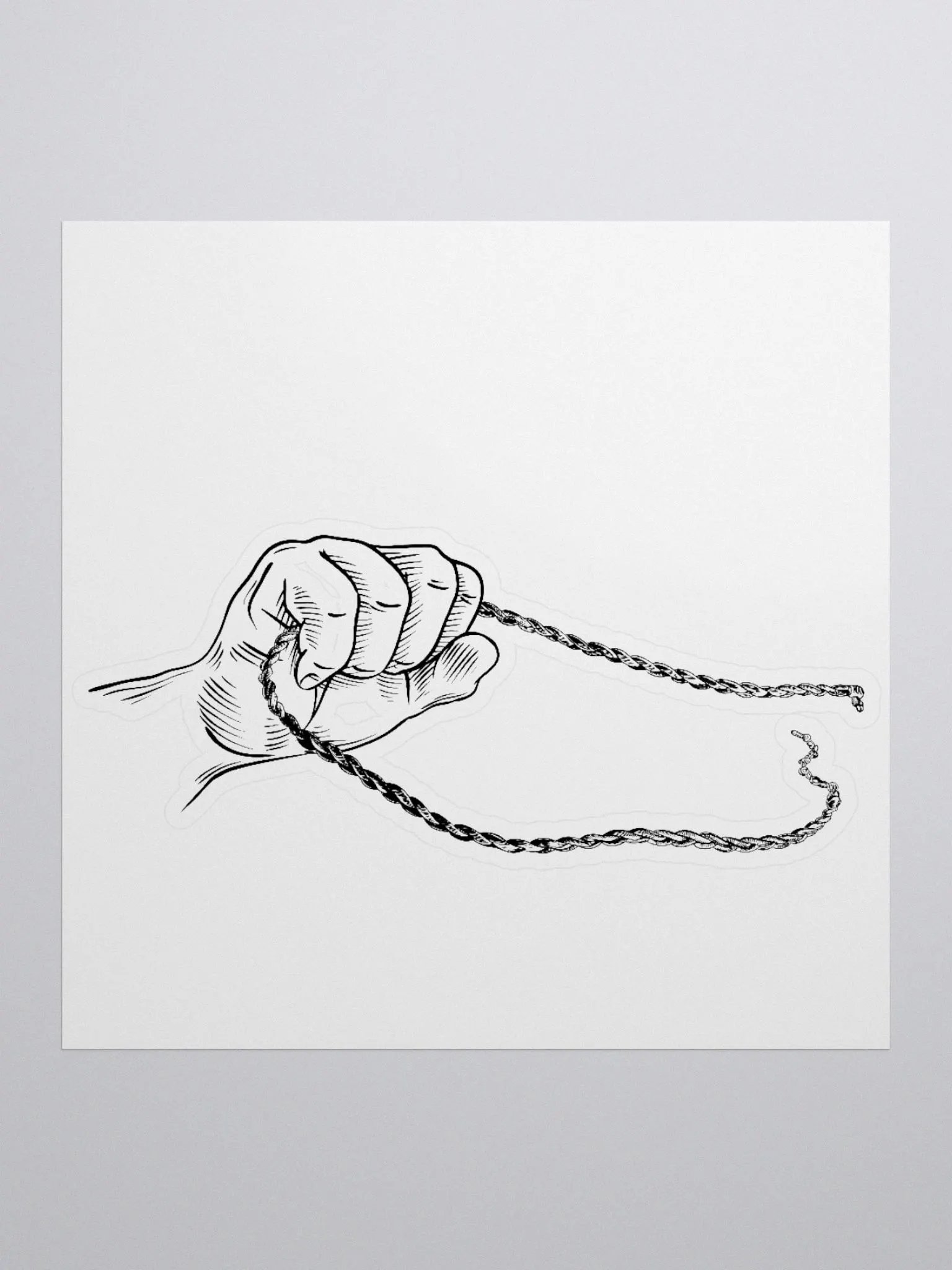 Hand & Chain Sticker product image (1)