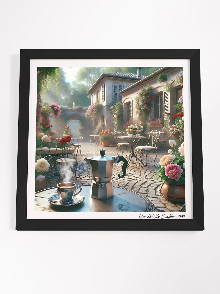Cobblestone Café Serenity Framed Poster | Moka Pot product image (4)