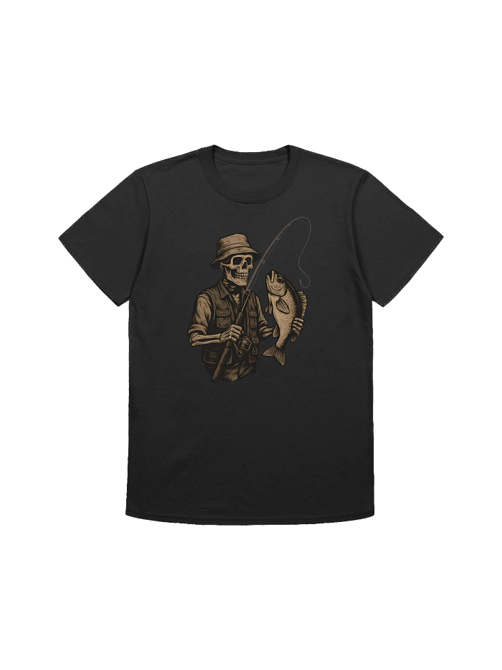 Skeleton Fishing T-Shirt – Bass Fisherman Graphic Tee for Anglers product image (1)