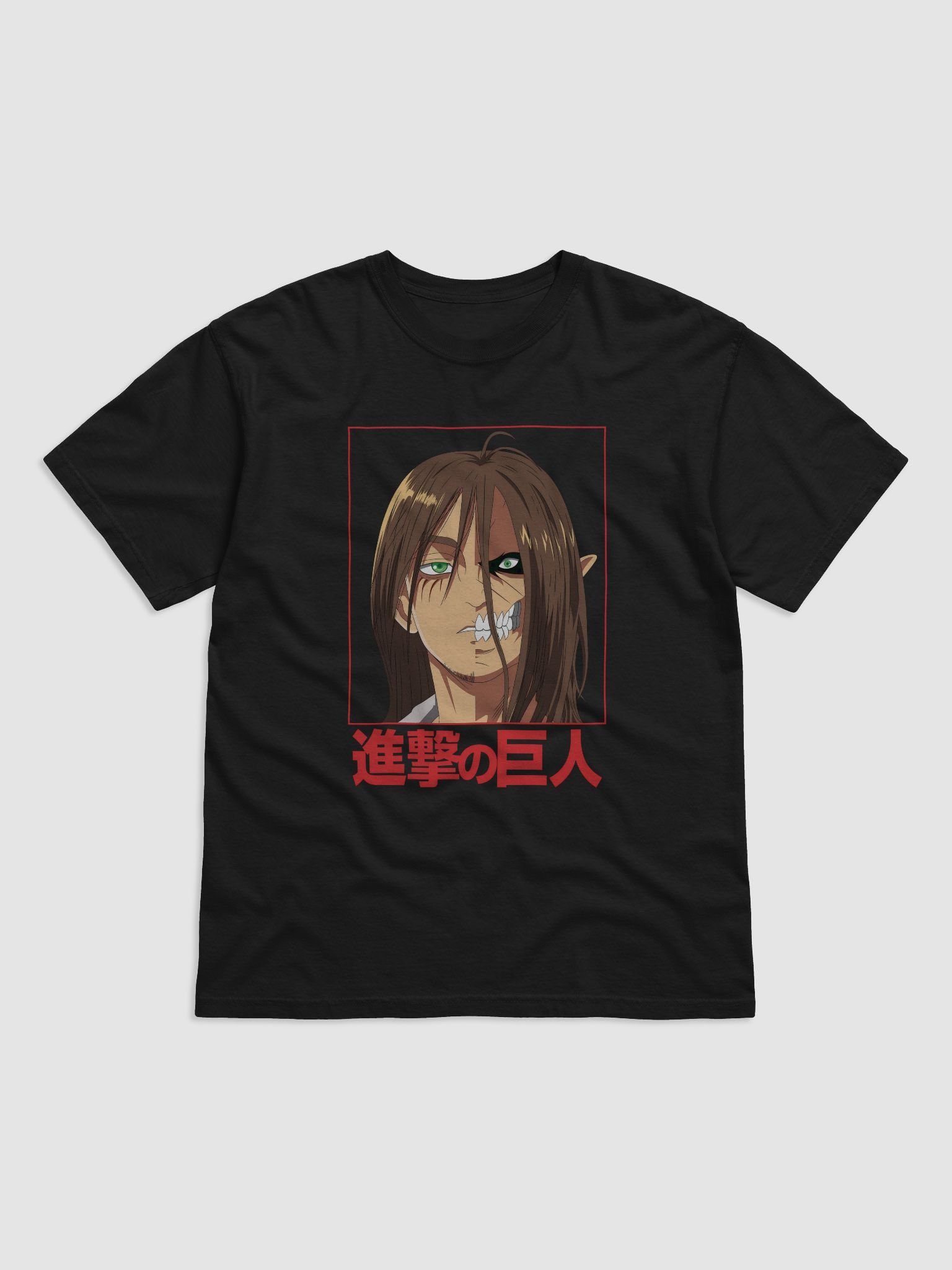 Eren Yeager Half Titan Transformation Art T-Shirt product image (1)