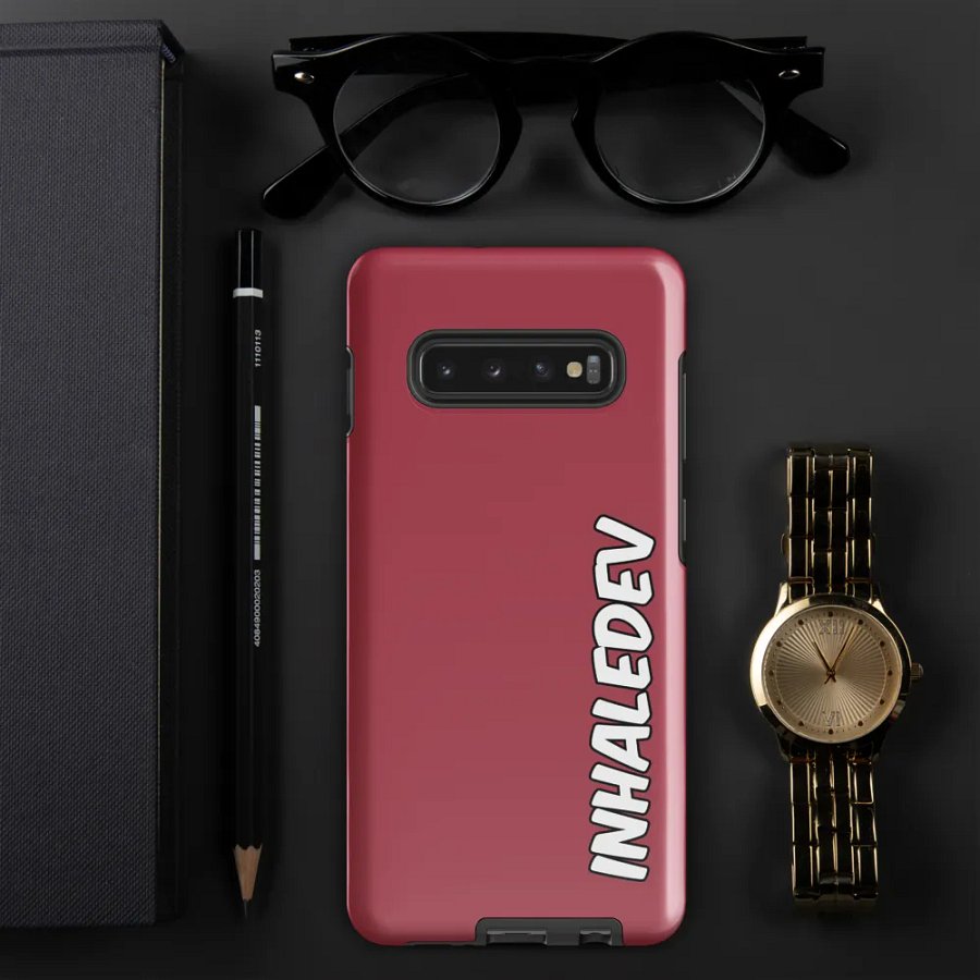 Red InhaleDev Samsung Tough Case product image (6)
