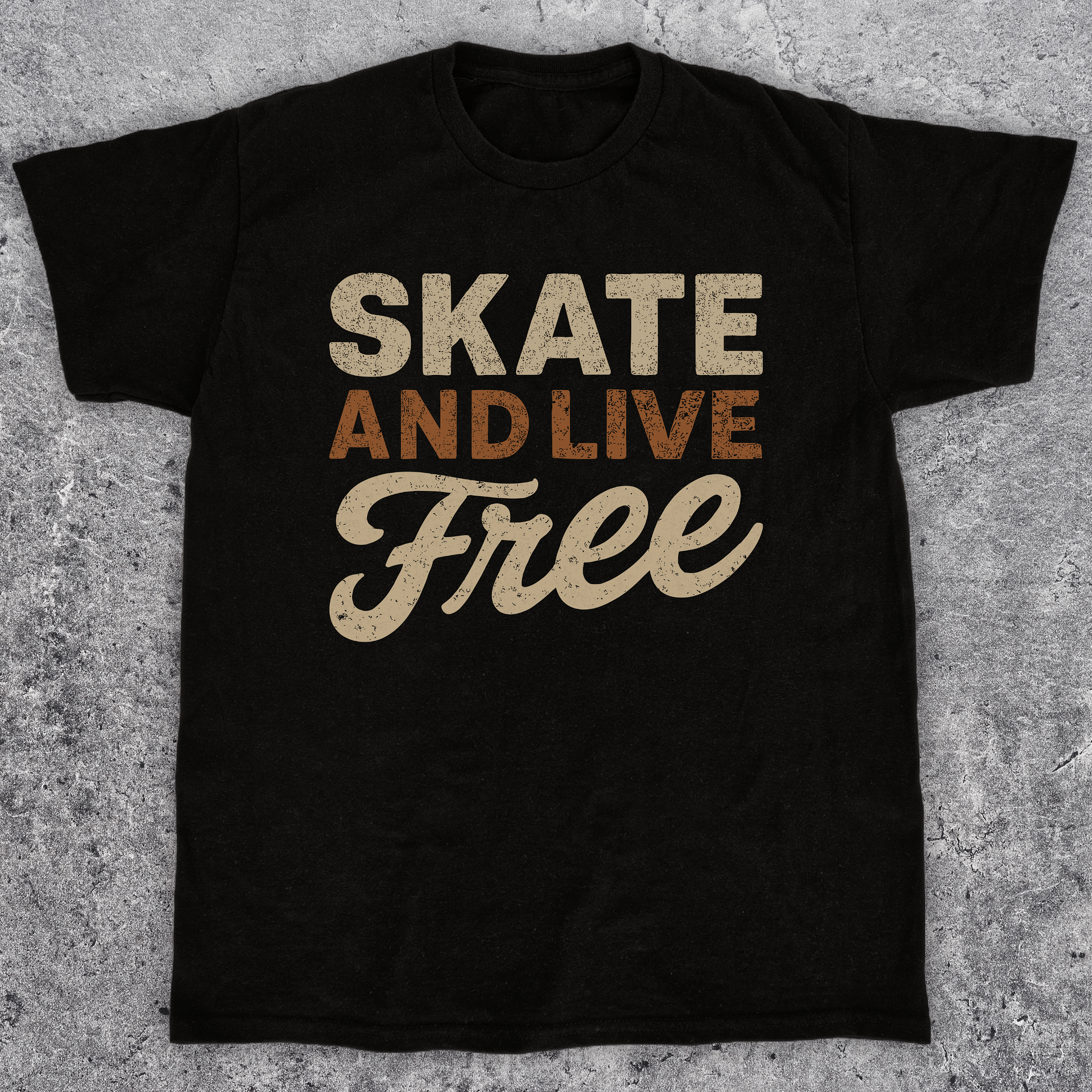 Skate and live free, Skateboarding t-shirt, Unisex product image (1)