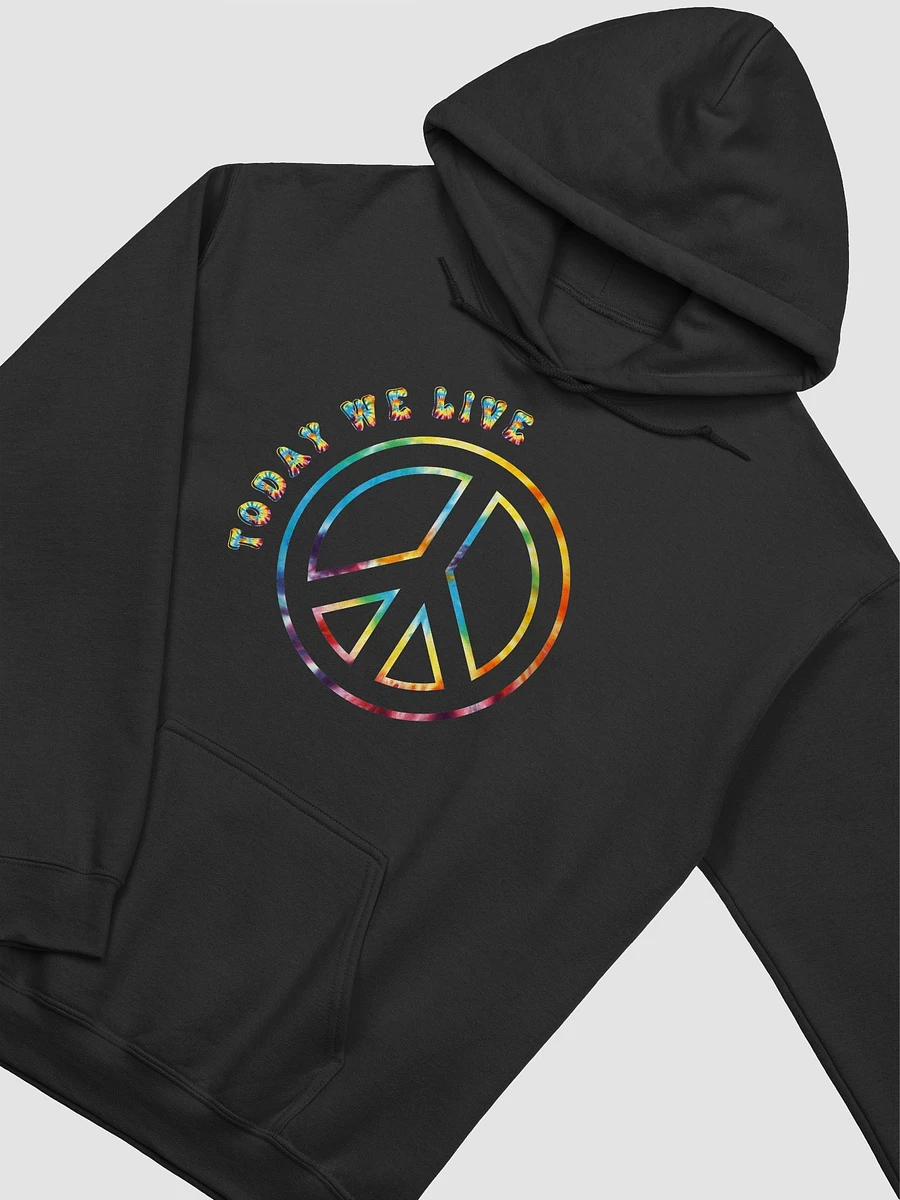 Peace symbol tie-dye hoodie product image (6)