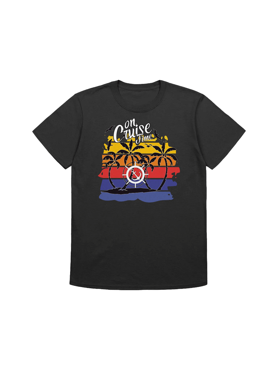 On Cruise Time Design-Tropical Vacation Graphic T-Shirt product image (7)