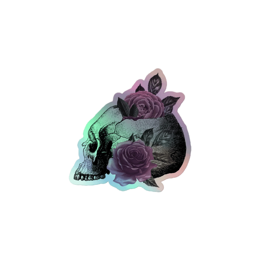 Skull Holo Sticker product image (1)