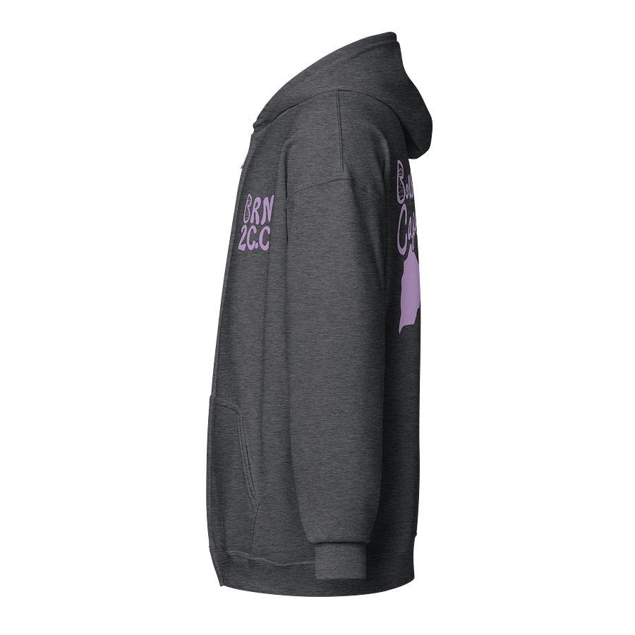 BOURNE to Cape Cod™ | DTG Vintage Print | Zip Hoodie | BRN.2C.C.™ | Coastal Classic Layer | Unisex Heavy Blend Full-Zip Sweatshirt | East Side Lavender Logos product image (4)