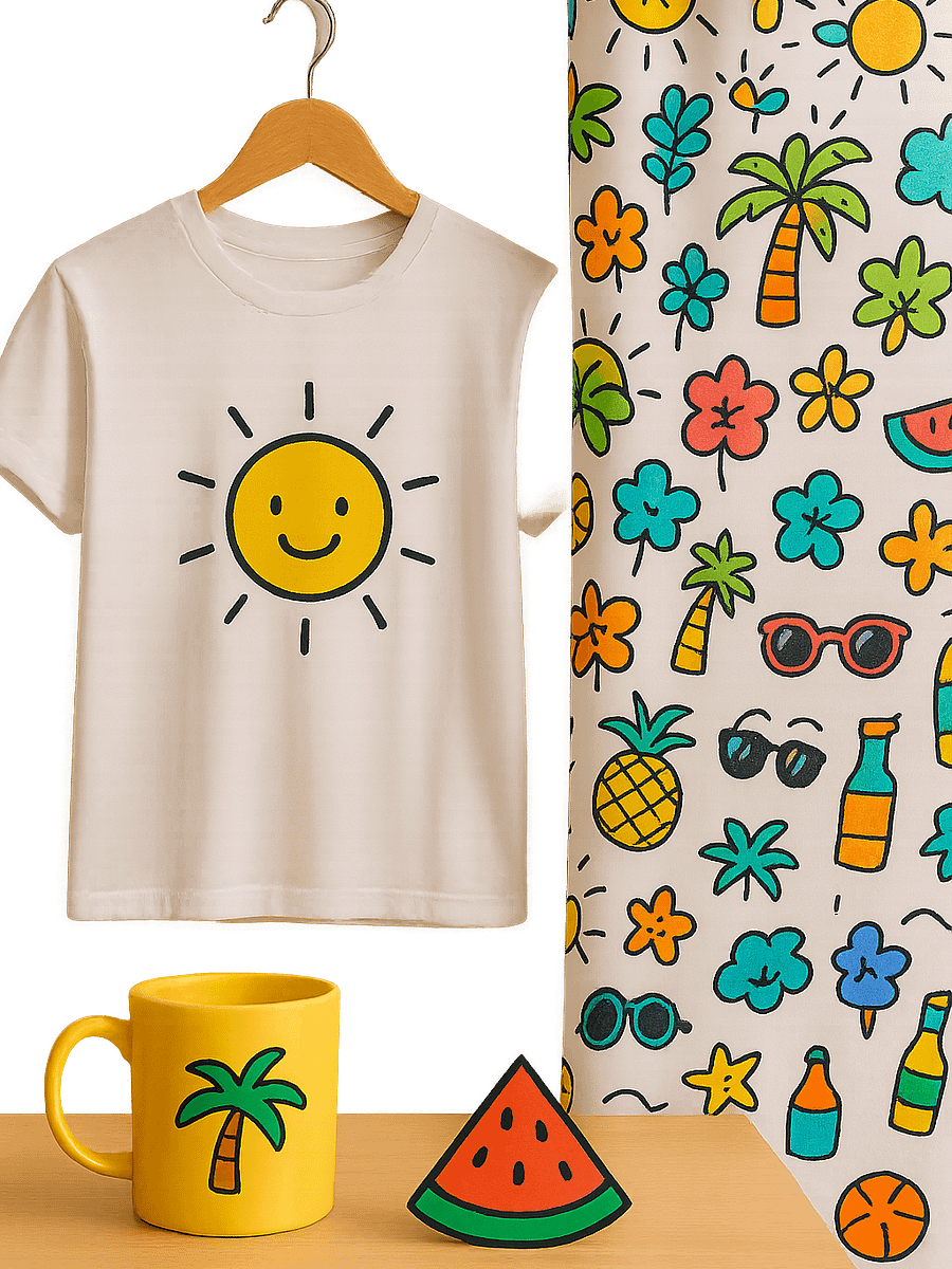 Simple Summer Doodle for Printable Projects product image (4)