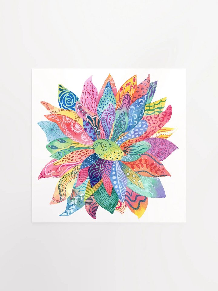 Flower Doodle Matte Poster product image (1)
