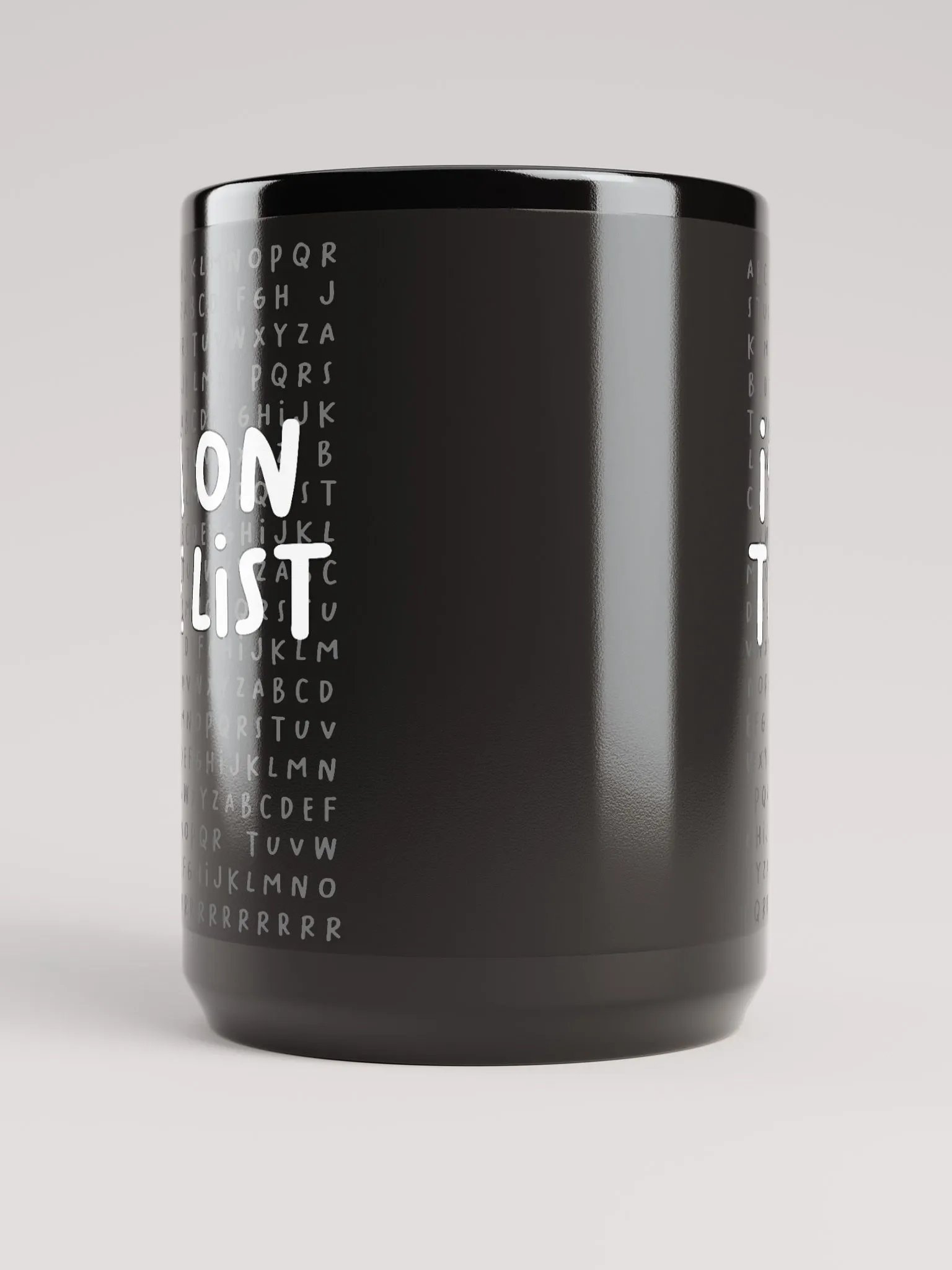 The List Black Mug (15oz) product image (5)